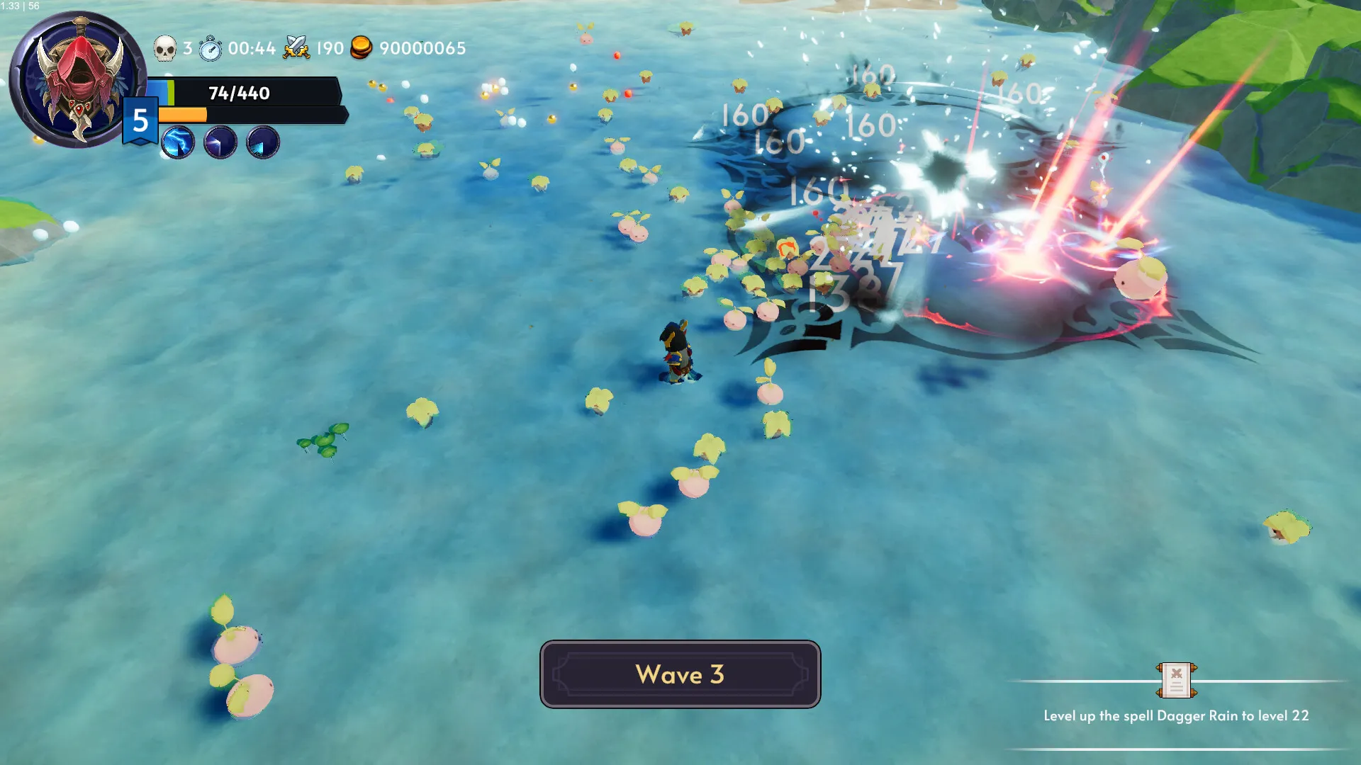 Halftime Heroes: combate en el agua durante la oleada 3